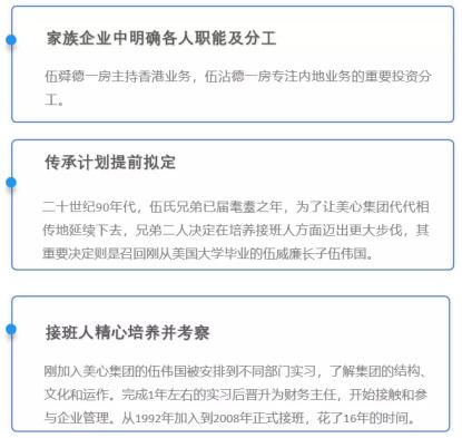 传世豪门分享家族企业传承案例 美心集团伍氏家族
